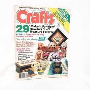 Crafts Magazine May 1987 For Mom 29 Projects Baby Shower Ideas Afghan Quilt Bear